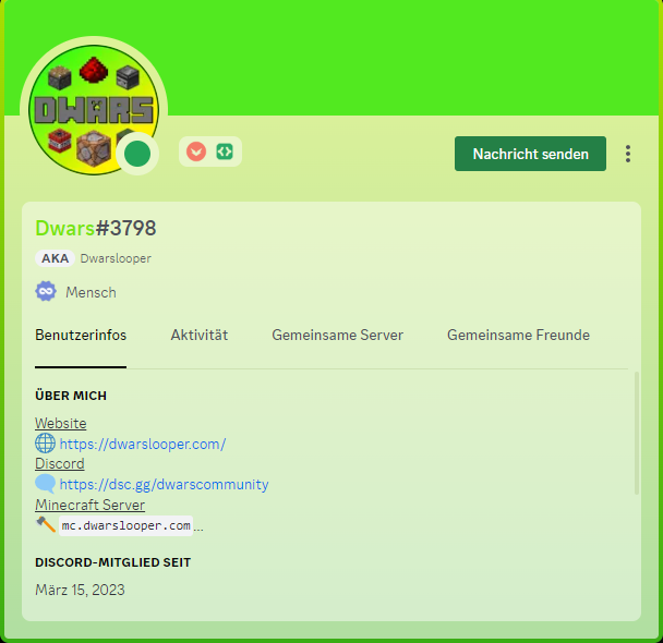 Discordprofil von Dwarslooper